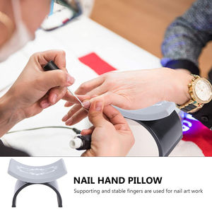Coussin de manucure en silicone lavable en forme de U, support de bras pour soins des ongles en salon - Product Image 4