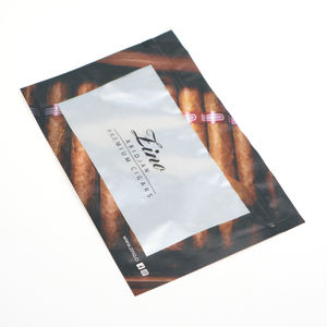 Sacs d'emballage en mylar pour <span class=keywords><strong>tabac</strong></span> et cigares avec fermeture éclair, imprimés en couleur personnalisés Hibags - Product Image 3