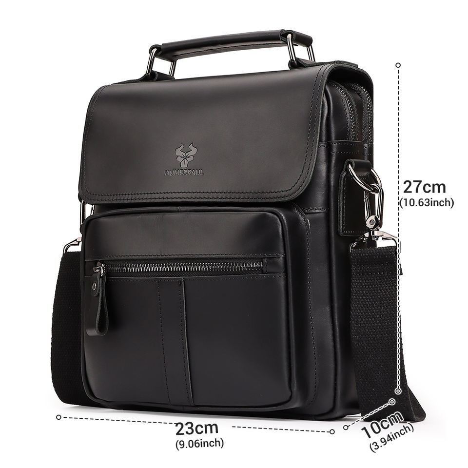 HUMERPAUL Vintage Waterproof Leather Crossbody Bag product view
