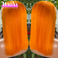 Perruque brésilienne HD Lace 10-14 pouces, ombrée 99j, coupe bob, en cheveux humains, bleue, longue, brun clair, avec dentelle suisse, blondes, perruques frontales en dentelle