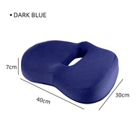 Coussin de siège orthopédique en mousse à mémoire de forme pour hémorroïdes, coccyx et prostate, 1 pièce
