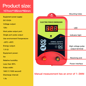 Điện hàng rào sạc điện hàng rào Energizer cho chăn nuôi, vườn, gia súc, vật nuôi điện Powered hàng rào sạc Kit cho trang trại - Product Image 6