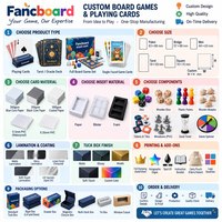 Jeu de société Fancboard personnalisé Animaux en action avec plateau en carton recyclable à 4 volets pour les 4-5 ans |   Espagnol |   OEM/ODM