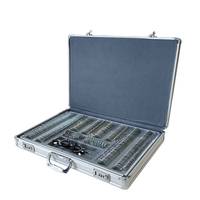Ensemble d'instruments optiques 266 lentilles d'essai avec jantes en métal et boîtier en aluminium boîte d'optométrie pour optométristes optométrie ophtalmique