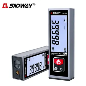 SNDWAY Laser Distance Meter 40m 50m 60m Range Finder Laser Tape Measure Trena Lazer Roulette Rechargeable Digital Rangefinder