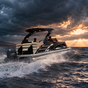 <span class=keywords><strong>Bateau</strong></span> ponton de 22 pieds, capacité de chargement conteneur 40HQ, spécifications CBM, directement de l'usine, série sport 12 personnes, pour pêche et fêtes sur le lac - Product Image 1