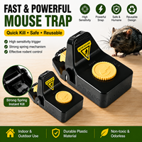 Piège à souris puissant, piège à rats réutilisable, piège à souris à déclenchement rapide, haute sensibilité, attrape-rongeurs pour la lutte contre les nuisibles en intérieur et en extérieur