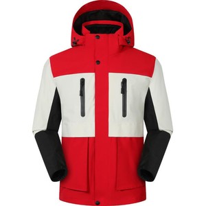 <b>Ski</b> <b>Jacket</b> With Hood Removable Liner Windproof Unisex Outdoor Wear - Product Image 2