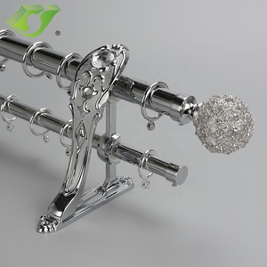 Stardeco Phổ Biến Trang Chủ Trang Trí Tùy Chỉnh 28Mm Sang Trọng Mini Curtain Rod Đặt Kim Loại Thanh Rèm Cửa Sổ - Product Image 3