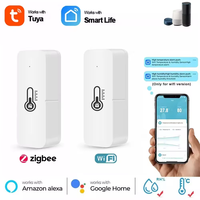 Application WiFi Tuya Smart Home pour la surveillance à distance, compatible avec Alexa et Google Assistant, capteur d'humidité et de température.