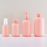 Botella cilíndrica de HDPE con tapa abatible, moderna, de 120ml/300ml/500ml para aceite esencial y gel de ducha