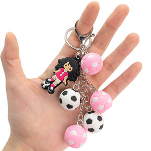 Chaveiros de PVC com Tema Esportivo Multi-Charm, Charms de Beisebol, Futebol e Basquete, Chaveiros Duráveis e Flexíveis para Acessórios de Uso Diário - Product Image 5