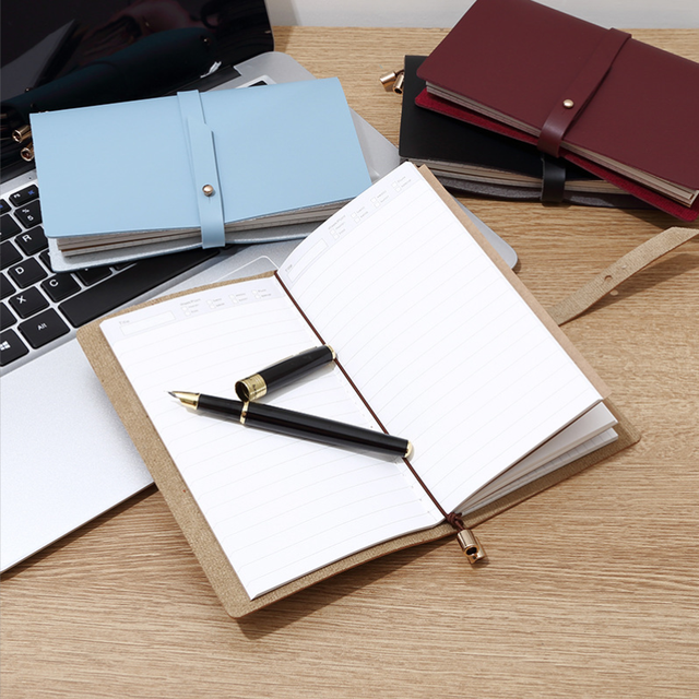 Personalized Travel Notebook Engrave Letters Business Office Schedule Planner Notepad Student Diary Book
