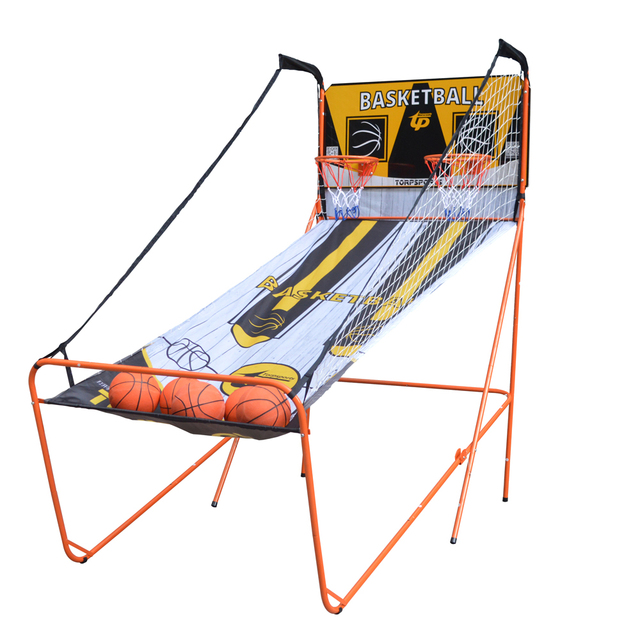 Foldable Dual Shot Basketball Arcade Game, Dual Shot Two Player Basketball System with Electronic Scorer, TB-1926