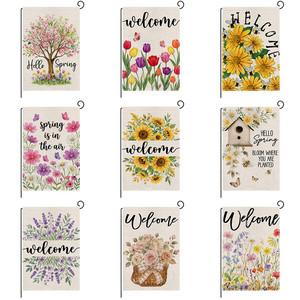 2026 <b>Easter</b> Garden Flag Polyester Rectangle Courtyard Festival Atmosphere Decoration New Flag Wholesale - Product Image 2