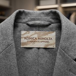 Étiquettes tissées personnalisées <span class=keywords><strong>en</strong></span> damassé haute densité avec logo de marque et motif marbré, étiquette principale de col pour vêtements, vente <span class=keywords><strong>en</strong></span> gros - Product Image 5