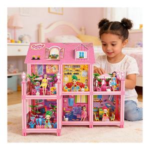 Maison de poupée décorative, cadeau créatif, maison de poupée à monter soi-même, puzzle, jouet pour enfants - Product Image 4
