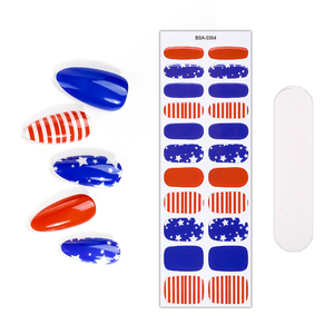 Tiras Adhesivas <span class=keywords><strong>para</strong></span> <span class=keywords><strong>Uñas</strong></span> de Gel de Calidad Profesional Francesa, Sin Necesidad de Hornear, Brillantes, Sin Rayos UV, Libres de Hema - Product Image 6