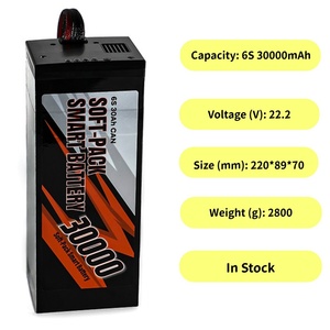 Batterie de remplacement professionnelle T-DRONES 6S 30000mAh pour drone agricole RC, <span class=keywords><strong>hélicoptère</strong></span>, pack de batterie 30Ah - Product Image 1