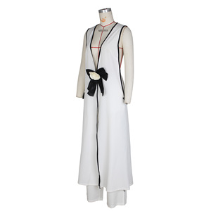 Hot Fashion Western Ladies Women's <b>Sexy</b> Camellia Bow Long Sleeveless Top Sundress Wide Leg Trouser <b>Set</b> Fashion - Product Image 5