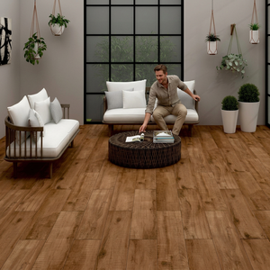 Modernas baldosas de porcelana Stackbond de 200x1200 mm con aspecto de madera mate, diseño de tiras largas de 20x120 cm - Product Image 4