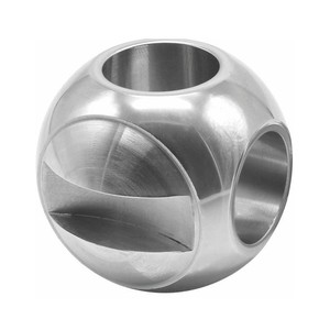 Pièce de vanne à bille usinée CNC de haute précision, vanne à bille en acier inoxydable - Product Image 6
