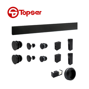 Sistema de Puerta Corredera de Acero Inoxidable <span class=keywords><strong>para</strong></span> Cuarto de Ducha, Sistema de Riel Deslizante <span class=keywords><strong>para</strong></span> Baño con Rodillos de 45 mm - Product Image 1