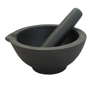 Prezzo di fabbrica personalizzato cucina <span class=keywords><strong>in</strong></span> <span class=keywords><strong>ghisa</strong></span> spezie e aglio macinazione Pan pestello e mortaio Set - Product Image 2