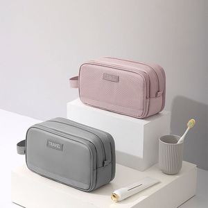 <b>Large</b> Capacity Handheld Travel Grooming <b>Bag</b> for <b>Men</b> New Dry Wet Separation Cosmetic Storage Three-Layer Partitioned Case - Product Image 3