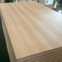Panneau MDF Design Moderne Norme E1 Revêtement Coloré Résistant à l'Humidité 15mm 18mm Feuille Mélamine