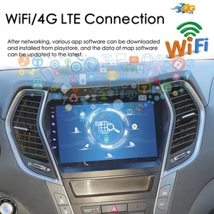 เครื่องเล่นวิทยุในรถยนต์ระบบแอนดรอยด์15จอเครื่องเล่นมัลติมีเดียสำหรับ Hyundai Santa Fe IX45 2014 2015สเตอริโอระบบนำทาง GPS DSP 2DIN - Product Image 5