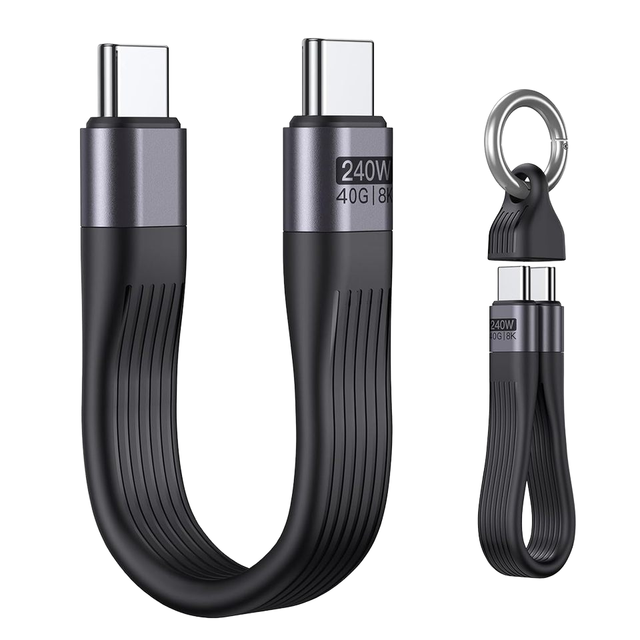 Good Price Usb4  Flat Cable Data Cable 240W Fast Charging 8K60Hz 40GB High-speed Transmission C-C Data Cable