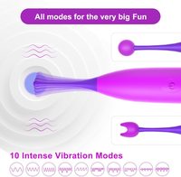10-Frequenz Vibrierender Massagestab für Frauen G-Punkt Masturbation Vibrator Orgasmus Elektrischer Stift Klitoris-Stimulation Vibrator Sextoy