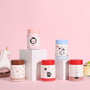 <b>Cute</b> Mini Stainless Steel Insulated Cup Portable Travel Mug For Outdoor Use Round Design With Cartoon Patterns - Product Image 1