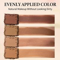 Palette de maquillage pour le visage HECI en papier, 2 couleurs, blush et contour, haute pigmentation, texture soyeuse, mélange facile, formule végane, blush, fard à joues
