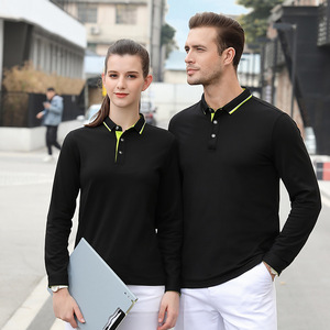 Polo Amarillo para Hombre, Talla L, de Algodón Popelín, Estilo Casual con Ribete Azul Marino y Cierre de Botones, Tejido Personalizado, Color Sólido, Suave y Básico - Product Image 5