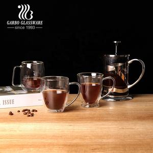 Tazas de café y té, resistentes al calor, sin BPA, vidrio de doble pared, tazas al por mayor, vasos de vidrio para <span class=keywords><strong>India</strong></span>, Polonia, mercado europeo - Product Image 3
