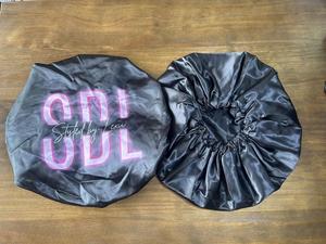 Wholesale 45Cm Large Satin Bonnets Custom Hair Edge <b>Wig</b> Elastic <b>Band</b> Headbands Bag Customized Logo and Bonnet Set - Product Image 2