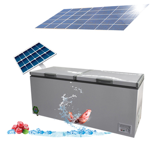 <b>12V</b> <b>DC</b> Double Door Solar Powered Refrigerator Chest Deep Freezers with Battery Powered - Product Image 3