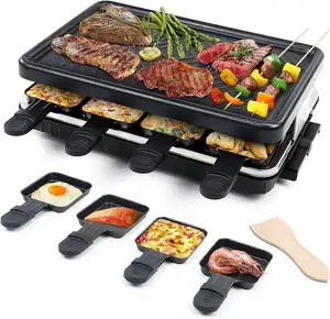 New Arrival Bán Buôn Đa Chức Năng Khói Miễn Phí Không Dính Không Khói Tấm Pan Giá BBQ Nướng Nhôm Barbeque Điện Vỉ Nướng