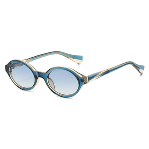 ヴィンテージレトロでおしゃれなオーバルシェード2026年サングラス、UVカット機能付き女性用プラスチックサングラス - Product Image 3