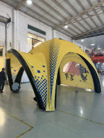 Tente publicitaire gonflable modulaire 4x4 6x6, design personnalisé, logo personnalisé, portable, imperméable, légère, installation facile, pour événements sportifs