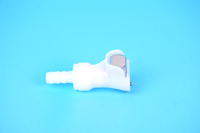 Raccord rapide pour tuyau en plastique 1/4\" 5/16\" 3/8\" avec embout de tuyau à valve, raccord de coupure en ligne, raccord rapide femelle