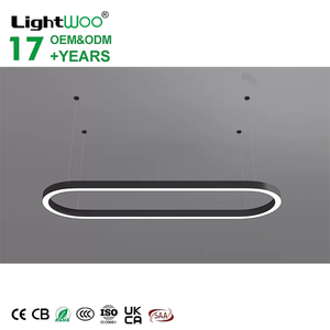 Lustre en fer forgé optique LED en acrylique à haute transmission, luminaire suspendu, vente directe, bon prix, suspension lumineuse - Product Image 1
