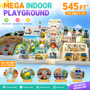 High Load Bearing <b>Indoor</b> Playground Naughty Castle with <b>Slide</b> Climbing Combination for Amusement Park - Product Image 1