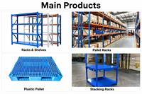 Étagère de stockage en métal résistant à la rouille, rayonnage à palettes en acier multi-niveaux pour stockage commercial, taille personnalisée, étagère à charge lourde