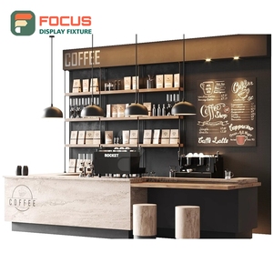 Freestanding Coffee Merchandise Display Rack Matte Black Finish Coffee Bag Display Area Bakery Cafe Display Rack - Product Image 4