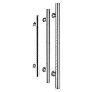 China supplier commercial 304 H type double side glass door pull handle