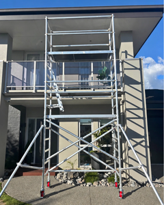 Échafaudage mobile galvanisé à roulettes avec stabilisateurs, fourni directement par l'usine - Product Image 6