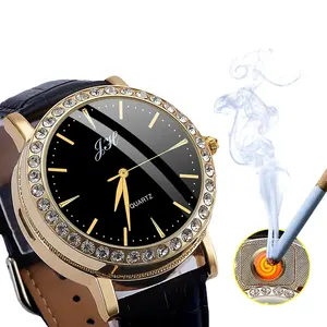 Lovisle Tech Cigarette Lighter Watch with Windproof Flameless Cigarette Cigar Lighter